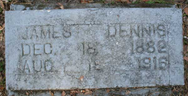 James Dennis Gravestone Photo