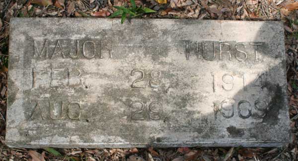 Major Hurst Gravestone Photo