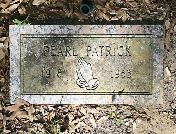 Pearl Patrick Gravestone Photo