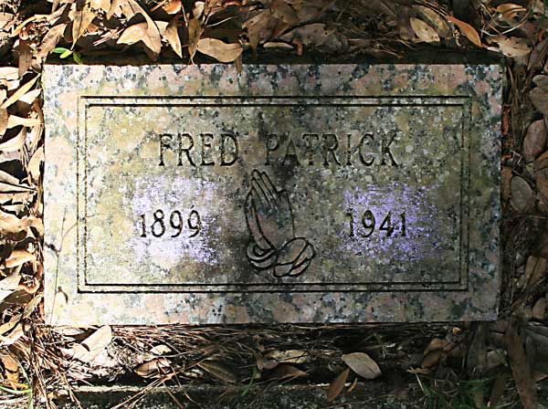 Fred Patrick Gravestone Photo