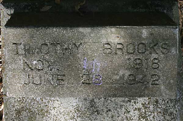 Timothy Brooks Gravestone Photo