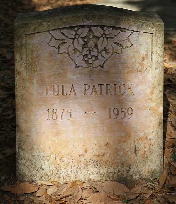 Lula Patrick Gravestone Photo
