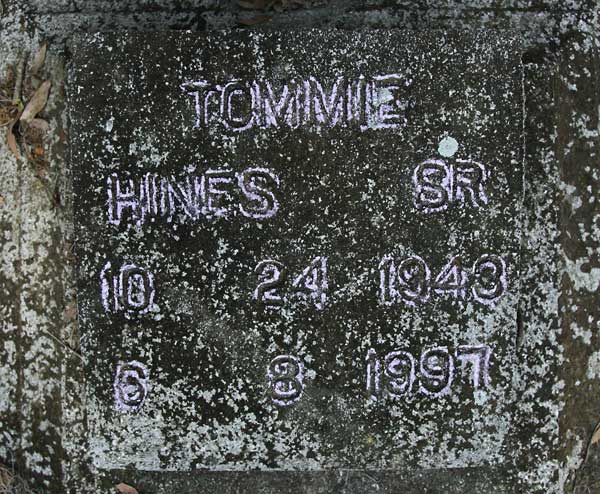 Tommie Hines Gravestone Photo