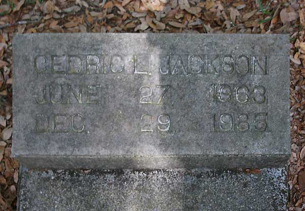 Cedric L. Jackson Gravestone Photo