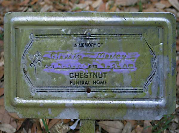 Giavana Money Gravestone Photo