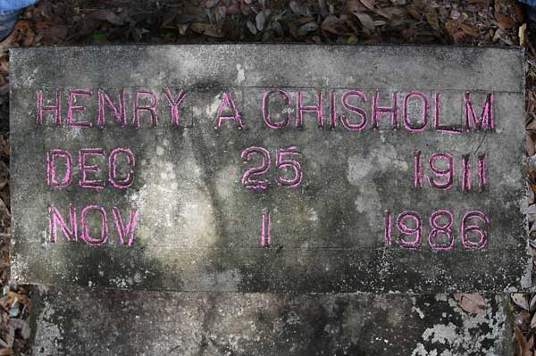 Henry A. Chisholm Gravestone Photo
