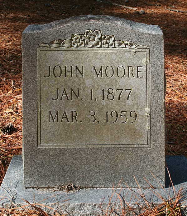John Moore Gravestone Photo