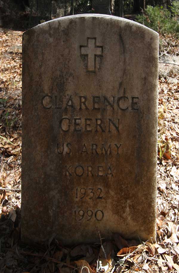 Clarence Geern Gravestone Photo