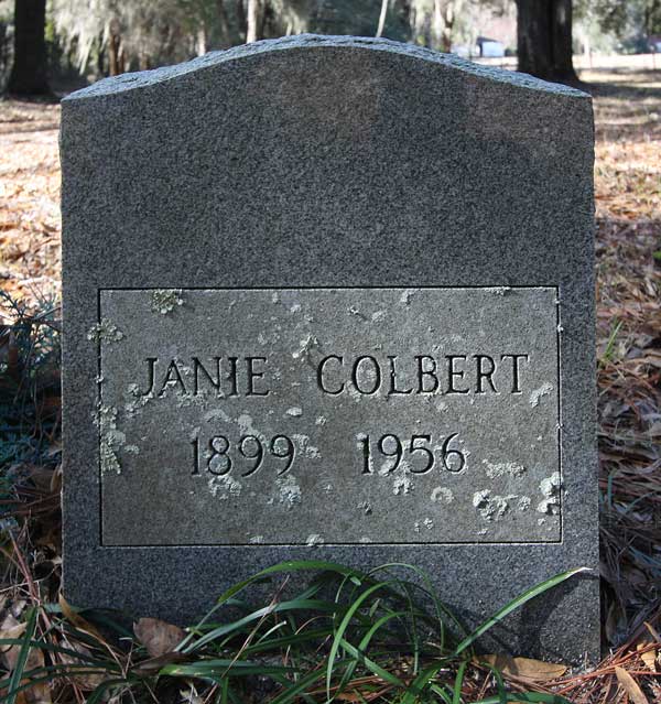 Janie Colbert Gravestone Photo