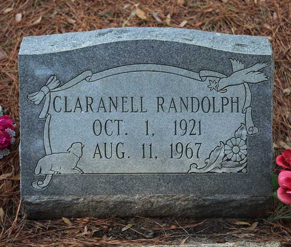 Claranell Randolph Gravestone Photo