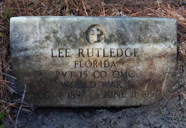 Lee Rutledge Gravestone Photo