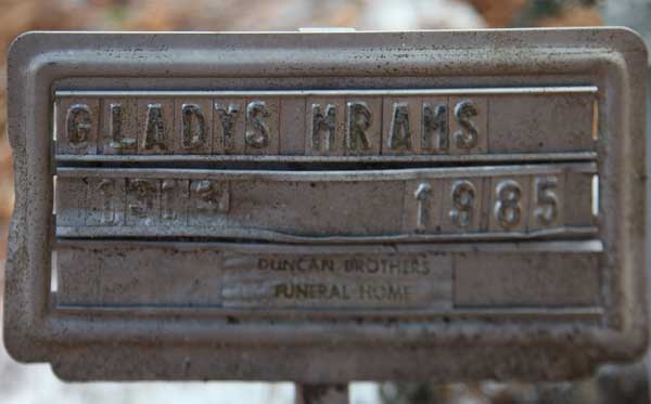 Gladys M. Rams Gravestone Photo