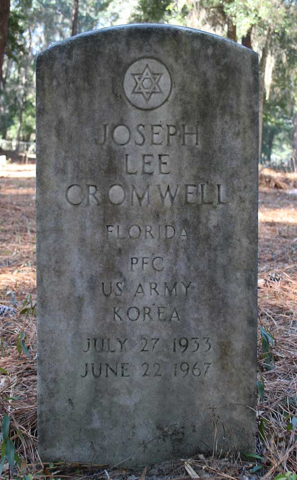 Joseph Lee Cromwell Gravestone Photo