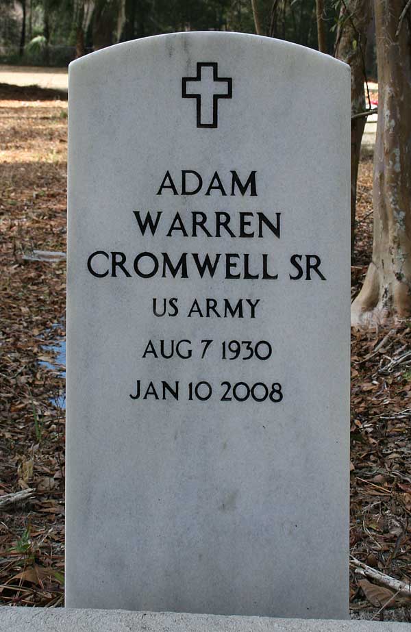 Adam Warren Cromwell Gravestone Photo
