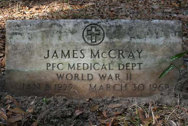 James McCray Gravestone Photo