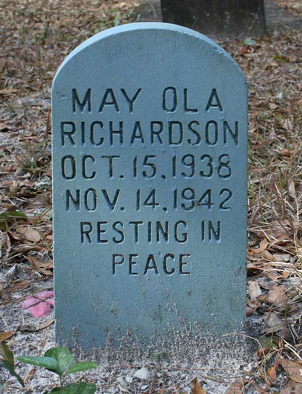 May Ola Richardson Gravestone Photo