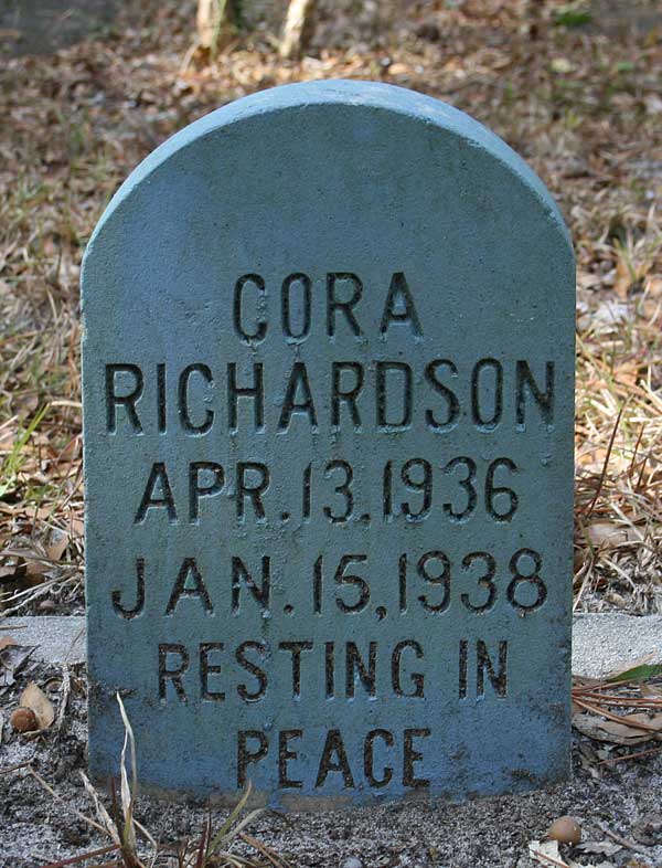 Cora Richardson Gravestone Photo