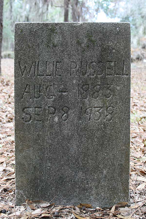 Willie Russell Gravestone Photo