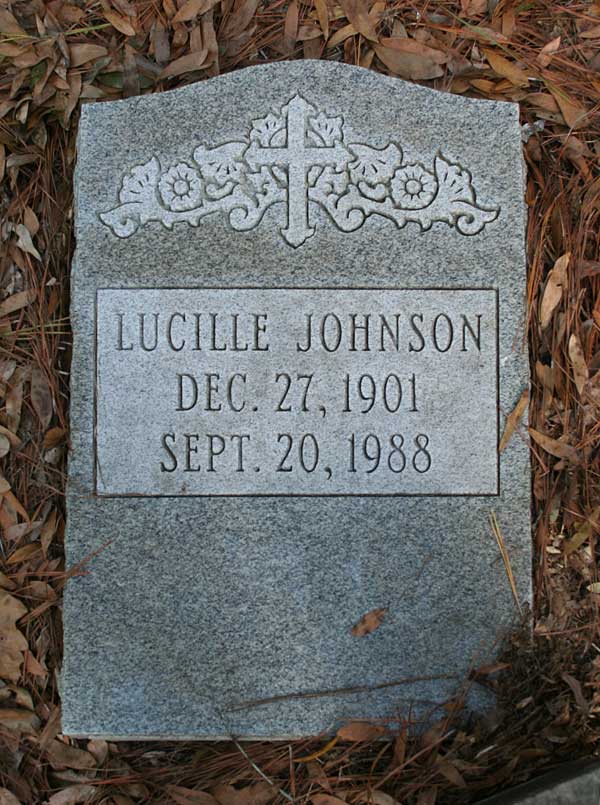 Lucille Johnson Gravestone Photo