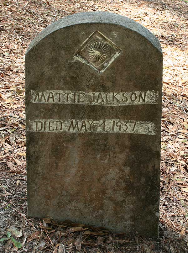 Mattie Jackson Gravestone Photo