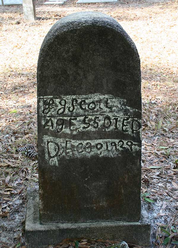 L.G. Scott Gravestone Photo