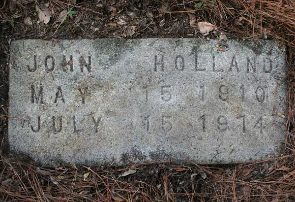 John Holland Gravestone Photo