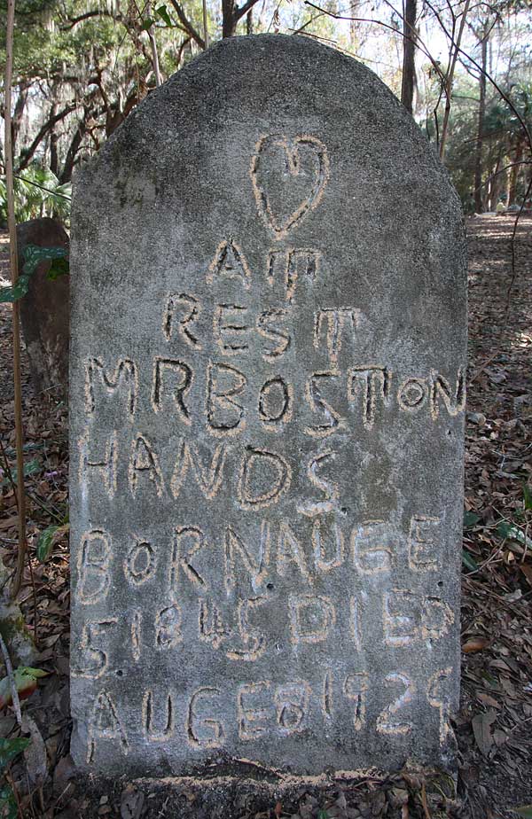 Boston Hands Gravestone Photo