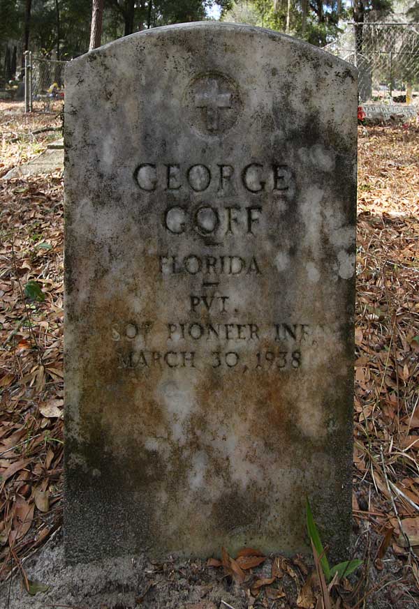 George Goff Gravestone Photo
