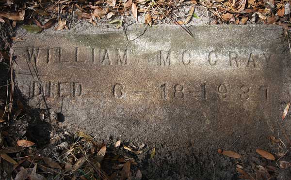 William McCray Gravestone Photo