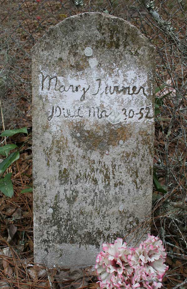 Mary Turner Gravestone Photo