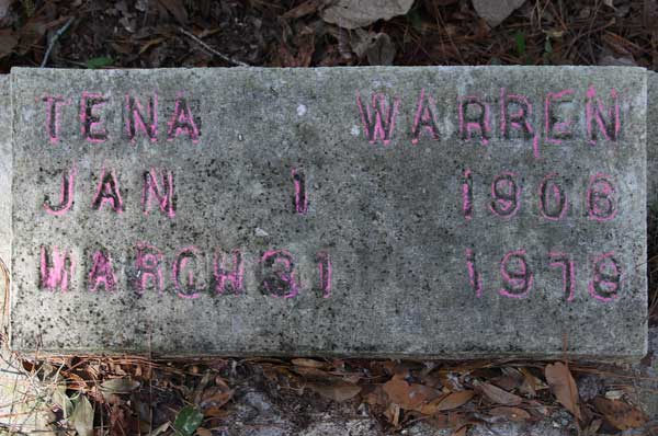 Tena Warren Gravestone Photo