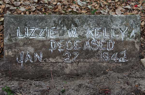 Lizzie W. Kelly Gravestone Photo