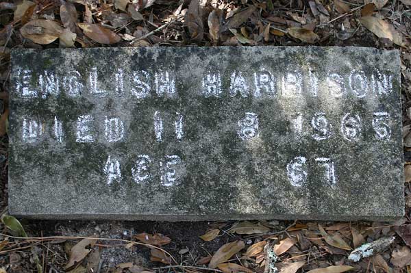 English Harrison Gravestone Photo