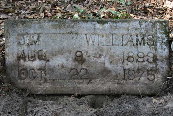 Jim Williams Gravestone Photo