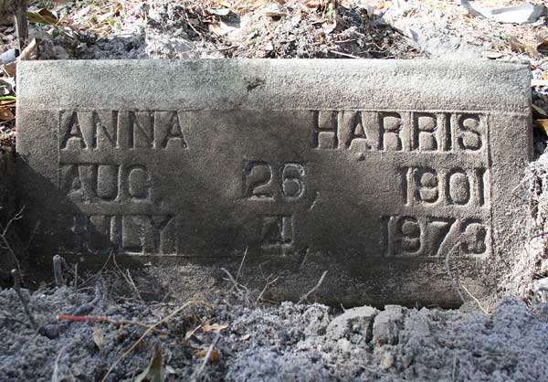 Anna Harris Gravestone Photo