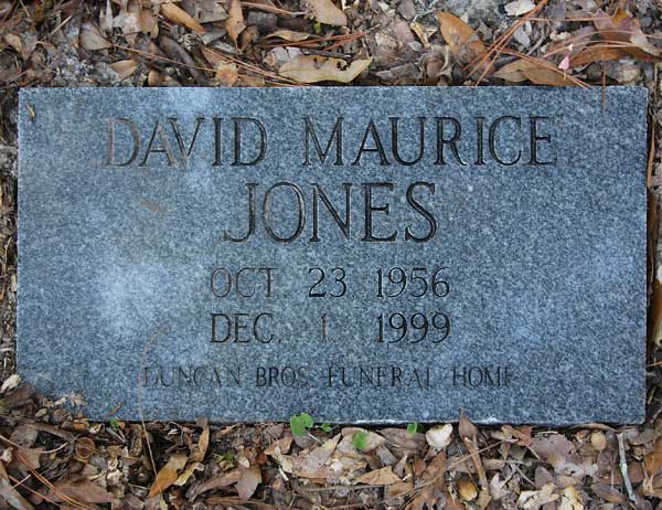 David Maurice Jones Gravestone Photo