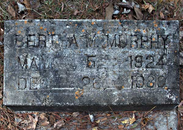 Bertha M. Murphy Gravestone Photo