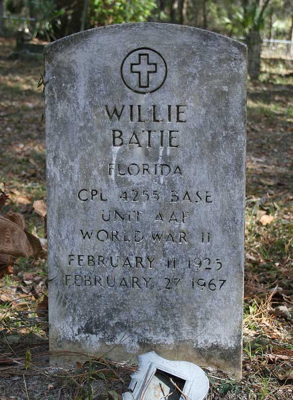 Willie Batie Gravestone Photo