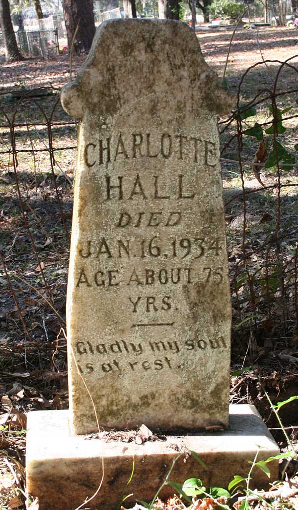 Charlotte Hall Gravestone Photo