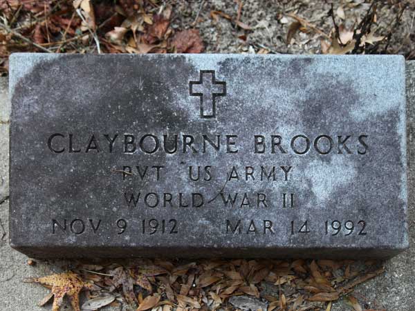 Claybourne Brooks Gravestone Photo