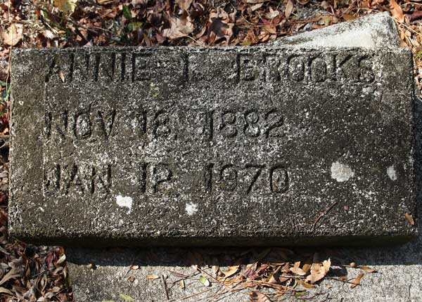 Annie L. Brooks Gravestone Photo