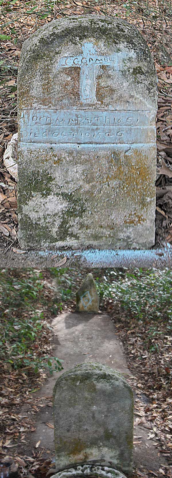 C.G. Gamble Gravestone Photo