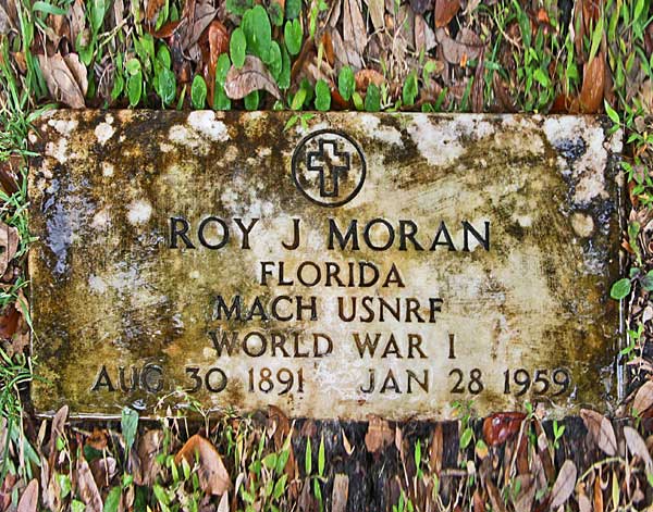 Roy J. Moran Gravestone Photo