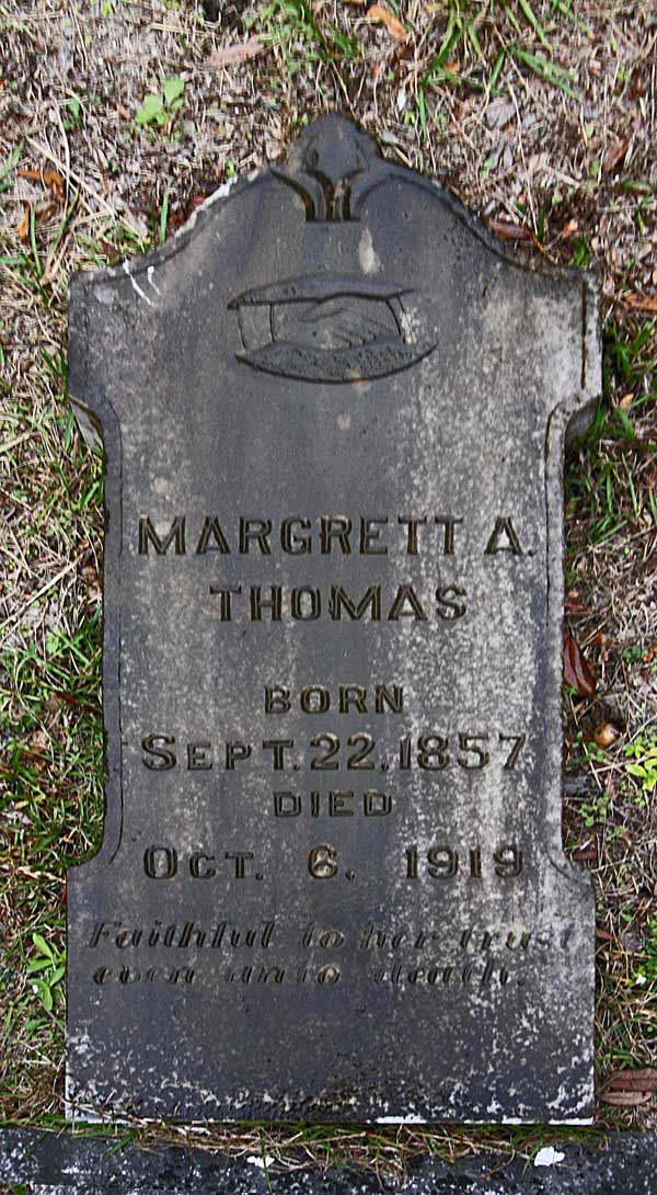 Margrett A Thomas Gravestone Photo