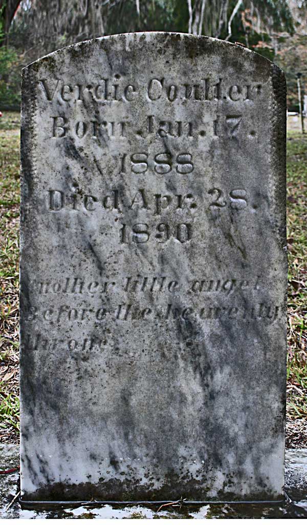 Verdie Coulter Gravestone Photo