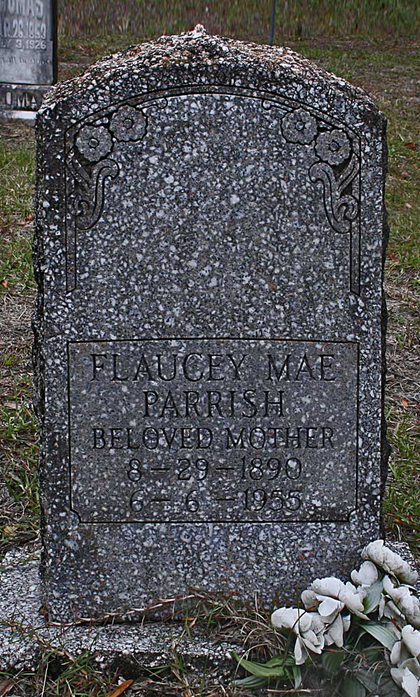 Flaucey Mae Parrish Gravestone Photo
