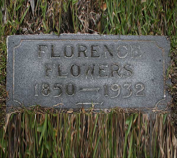 Florence Flowers Gravestone Photo
