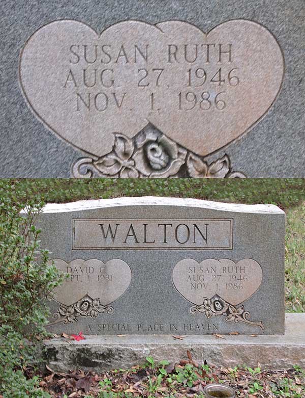 Susan Ruth Walton Gravestone Photo