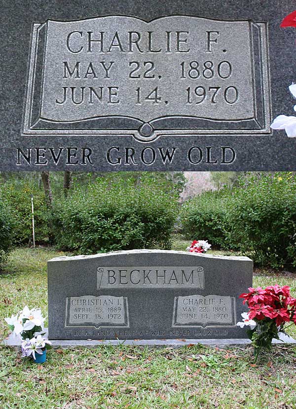 Charlie F. Beckham Gravestone Photo