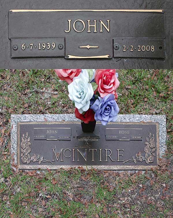 John McIntire Gravestone Photo